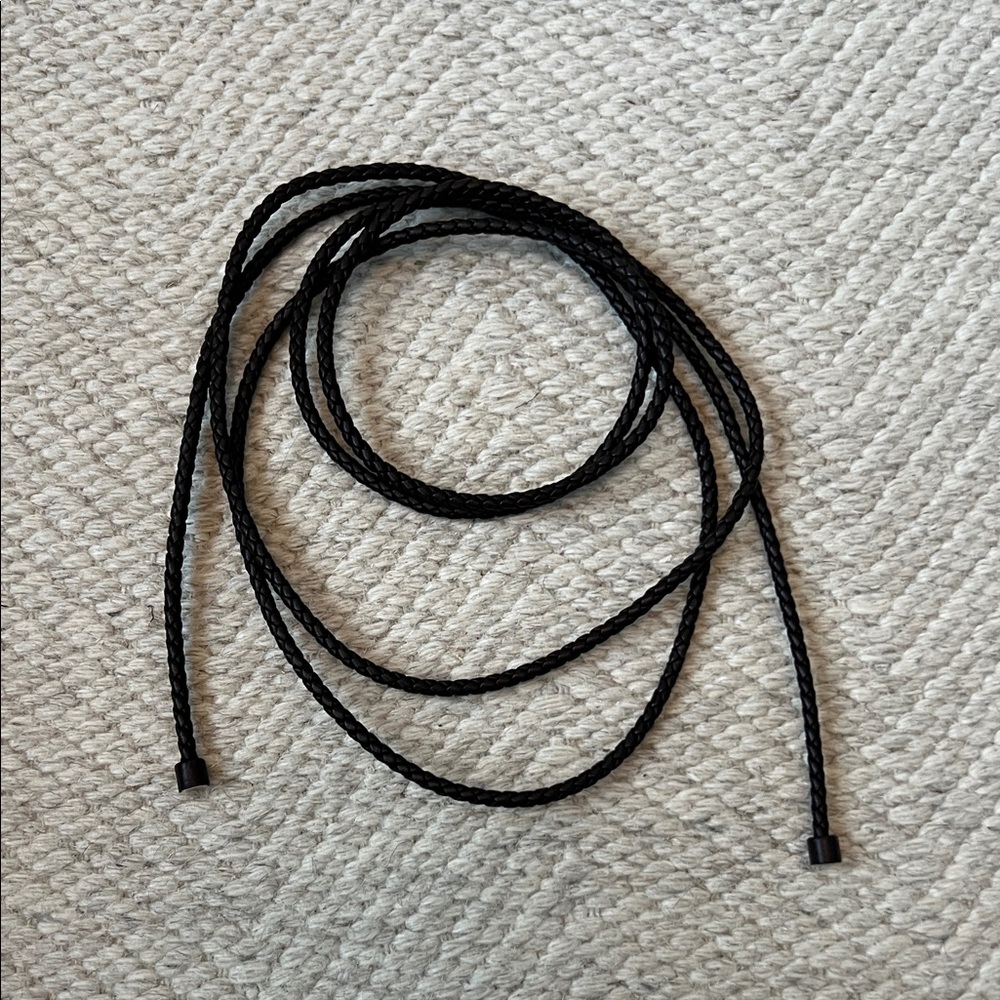 Bottega Venenta braided long wrap belt